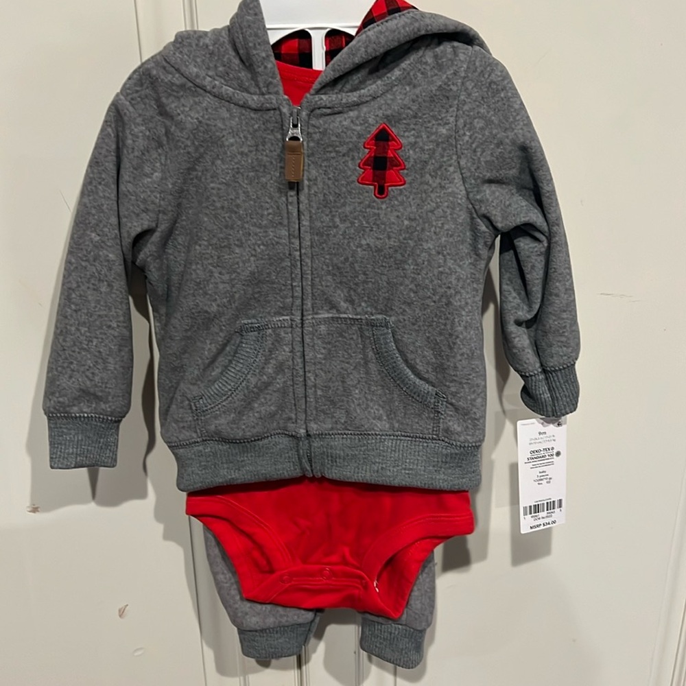 Carters 3 piece outfit  12 mths new with tags
